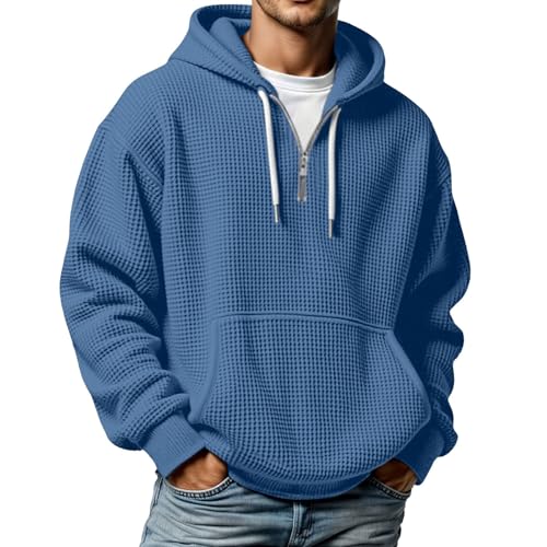 Genérico Sudaderas con Capucha para Hombre Hoodie Sweatshirt Talla Grande Chaqueta Deportiva Otoño Invierno Cordón Manga Larga Mode de Color Sólido Informal Streetwear Bolsillo