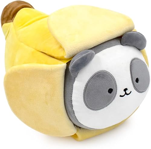 Anirollz Manta mediana de 12 pulgadas de felpa con bonito personaje y peluche Pandaroll