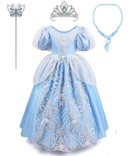Girls Princess Dress Fancy Costume Role Play Ball Gown Halloween Party Dress up