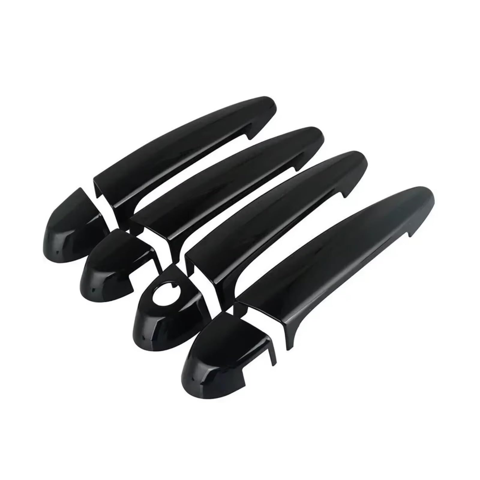 DSPOLIMV Outer Door Handle Cap Compatible with BMW for E87 E90 E91 E92 E93 F30 X1 X2 X3 X4 X6 Door Handle Cover Trims ABS Gloss Black Car Decor