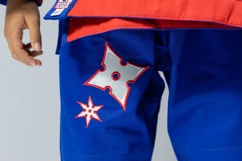 Uone Kimono de judo 350 g/m² pour garçon (bleu, 110)