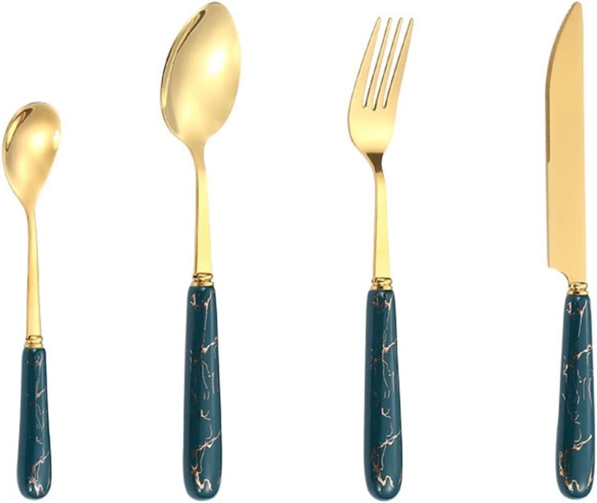 24 Pieces Silverware Set, Flatware Cutlery Stainless Steel