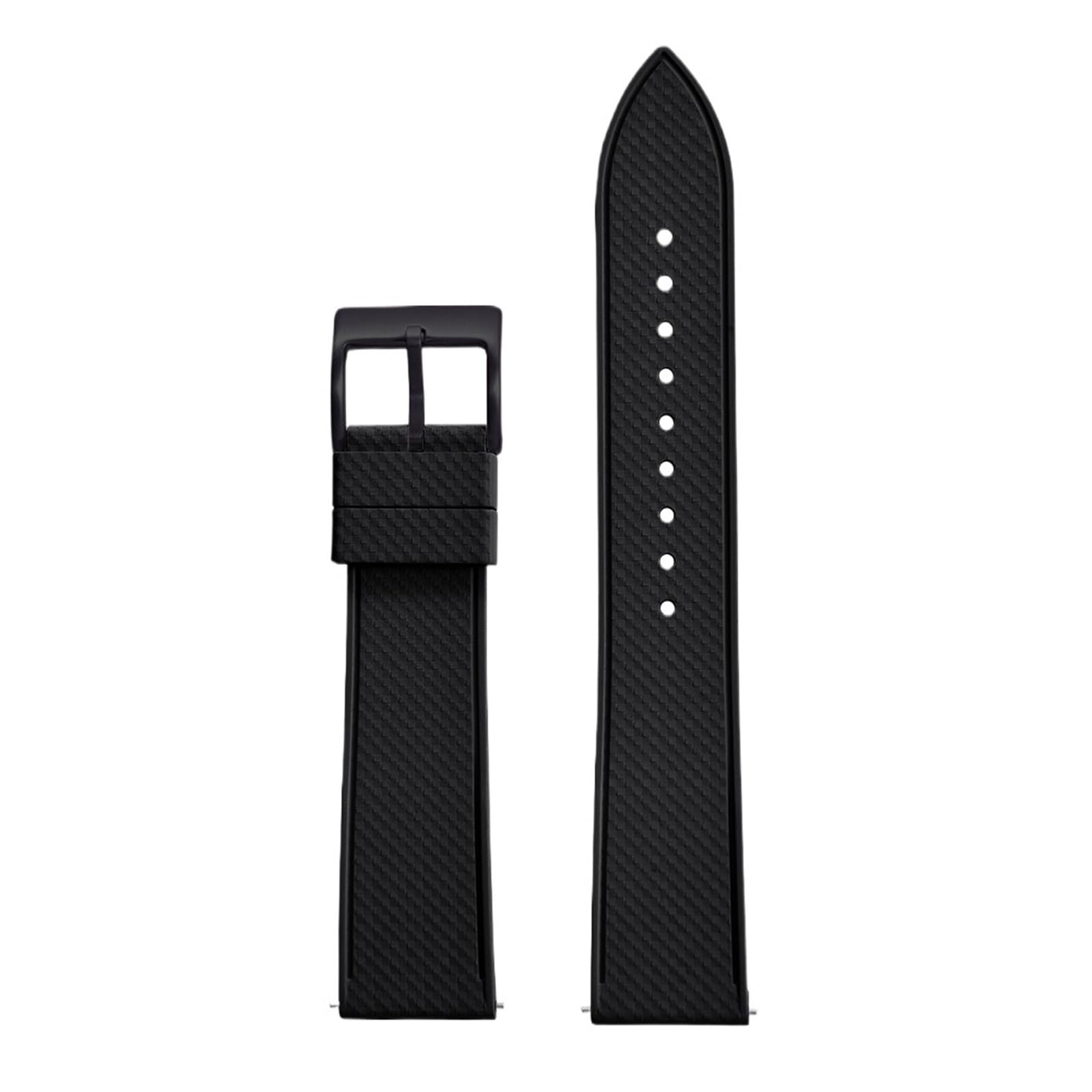 Generico Cinturino per orologio sportivo da immersione 20 mm 22 mm: gomma a sgancio rapido, impermeabile e flessibile