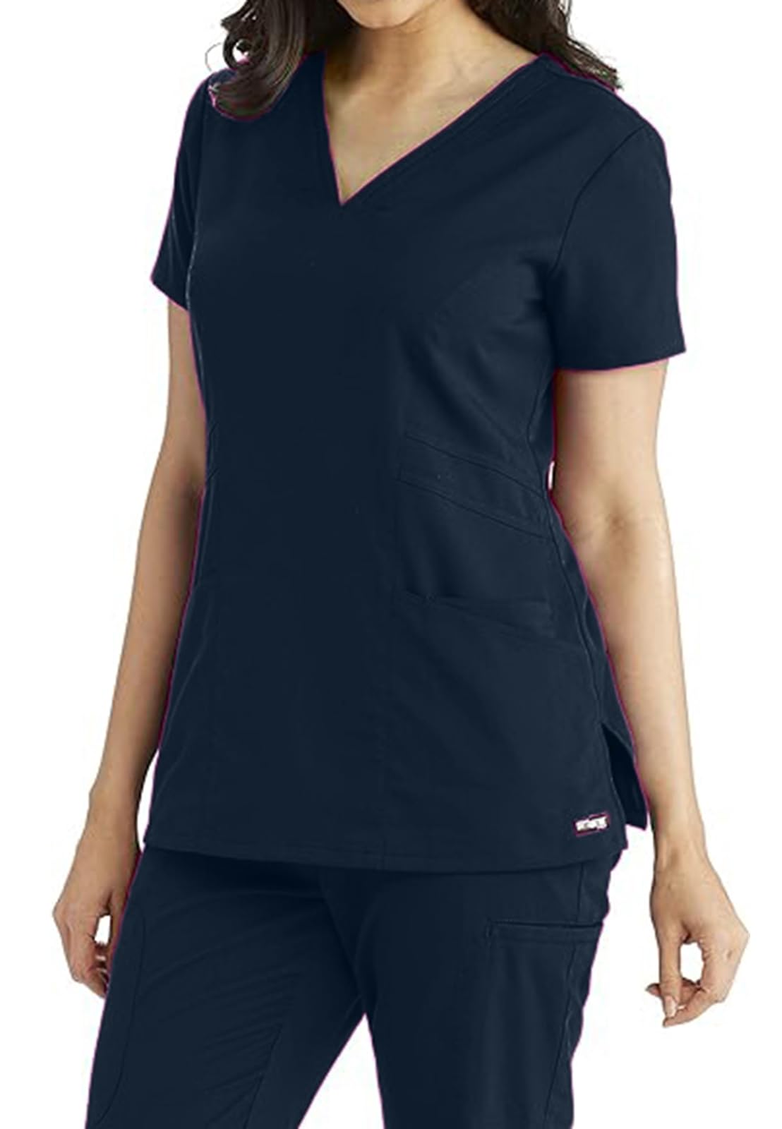 BARCO Grey's Anatomy Women's Mia Top, V-Neck Medical Scrub Top w/ 3 Pockets & Princess Seaming