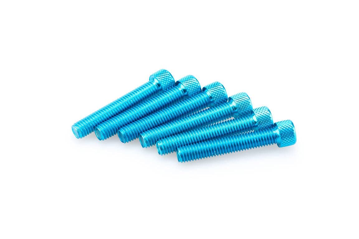 Puig 0540 A Blister 6 Screws, M8, 55 mm, Blue