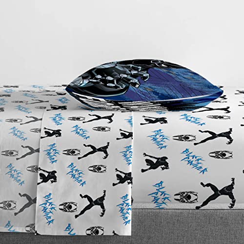 Marvel Black Panther Legend 5 Piece Twin Size Bed Set - Includes Comforter & Sheet Set - Super Soft Kids Bedding Fade Resistant Microfiber (Official Product) #TOP3