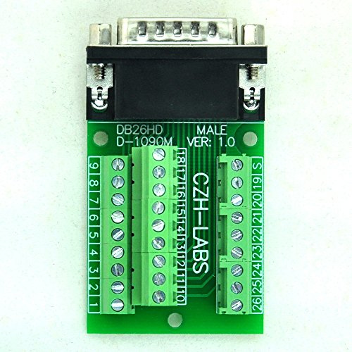 CZH LABS Slim Right Angle D sub Header Breakout Board Terminal Block