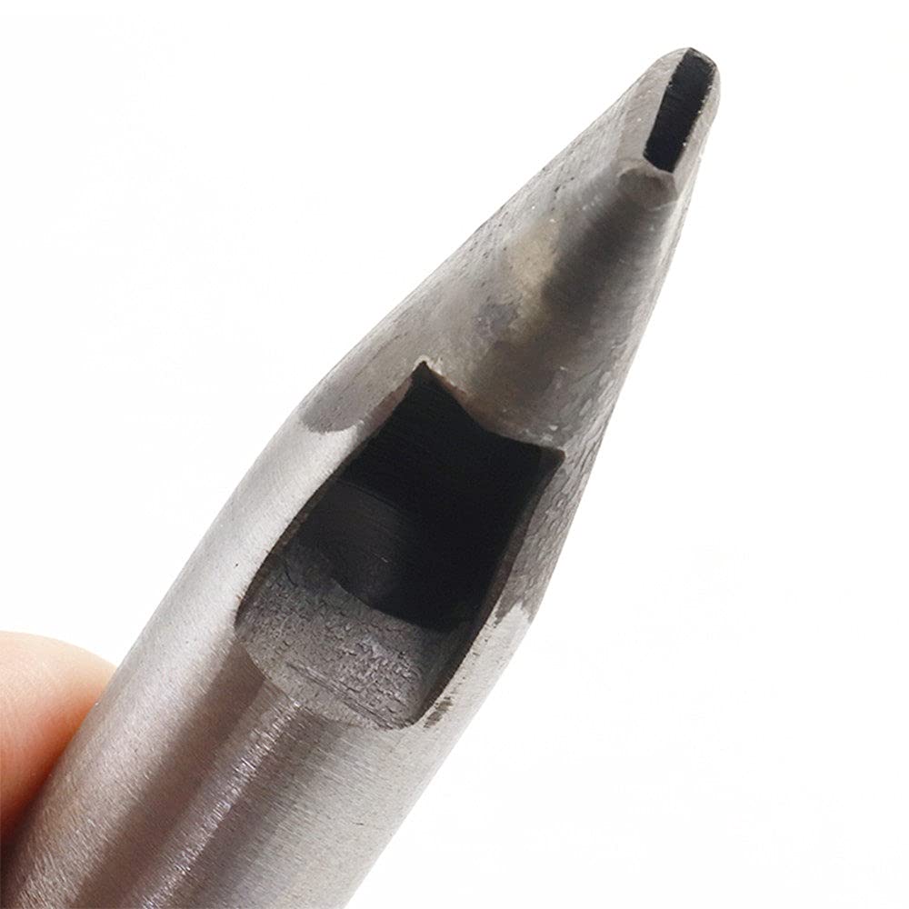 1 szt.Skóra eliptyczny dziurkacz owalny kąt rozstawienie paska narzędzia do dziurkowania DIY Craft skórzany dziurkacz narzędzie do wiercenia otworów narzędzia plastikowe, 24mm X 2mm