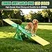 94.5" Adjustable Dog Agility Seesaw 4-Level Height Training Teeter for Small to Large Dogs Sturdy Wooden Dog Agility Equipment with Non-Slip Surface for Backyard Exercise Confidence Course (Seesaw)