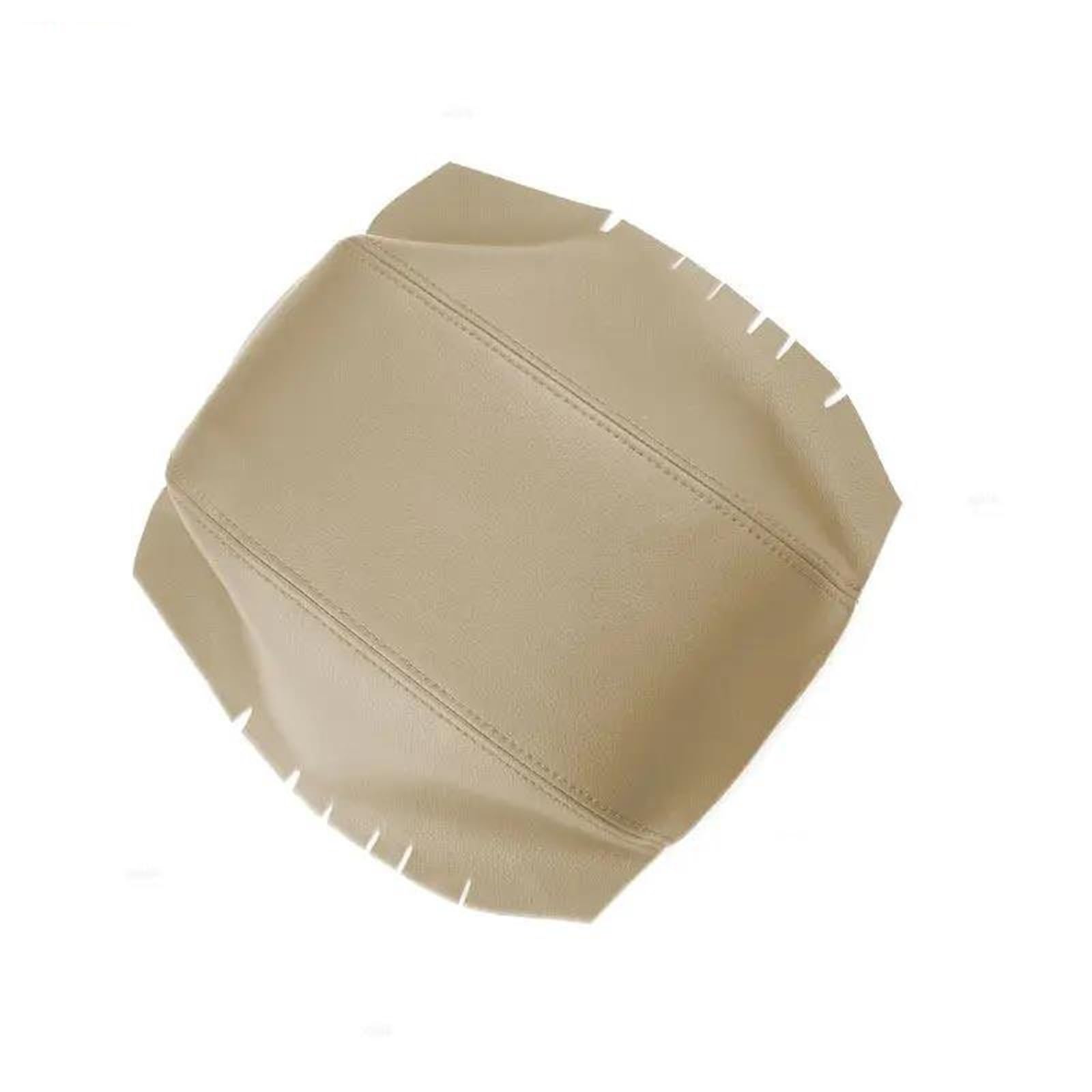 Microfiber Leather Car Accessories Interior Center Console Armrest Box Lid Sticker Decor for Hyundai for Veracruz(Beige)
