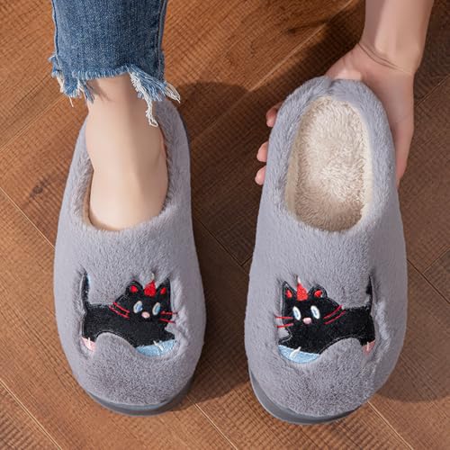 Cute Slipper 𝐇ouse Slippers for Women Men Plush Warm Fuzzy Dorm Slippers Memory Foam Soft Bedroom Shoes Non Slip Slip On Indoor 𝐇ouse Home Winter Shoes2