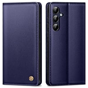 Handyhülle für Samsung Galaxy A15 4G/5G Hülle, Premium Lederhülle Schutzhülle Tasche für Samsung A15 Hülle Wallet Kartenfach Standfunktion Klappbar Flip Case für Galaxy A15 Hülle,Blau