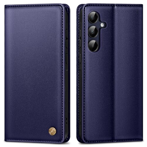 Handyhülle für Samsung Galaxy A15 4G/5G Hülle, Premium Lederhülle Schutzhülle Tasche für Samsung A15 Hülle Wallet Kartenfach Standfunktion Klappbar Flip Case für Galaxy A15 Hülle,Blau