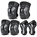 PLIKSUVER Protection Skateboard Enfant,Protection Roller Adulte Ensemble de 6 Pièces avec Genouillères Coudières et Protège-Poignets pour Patinage,Skate,Vélo,Scooter,Roller