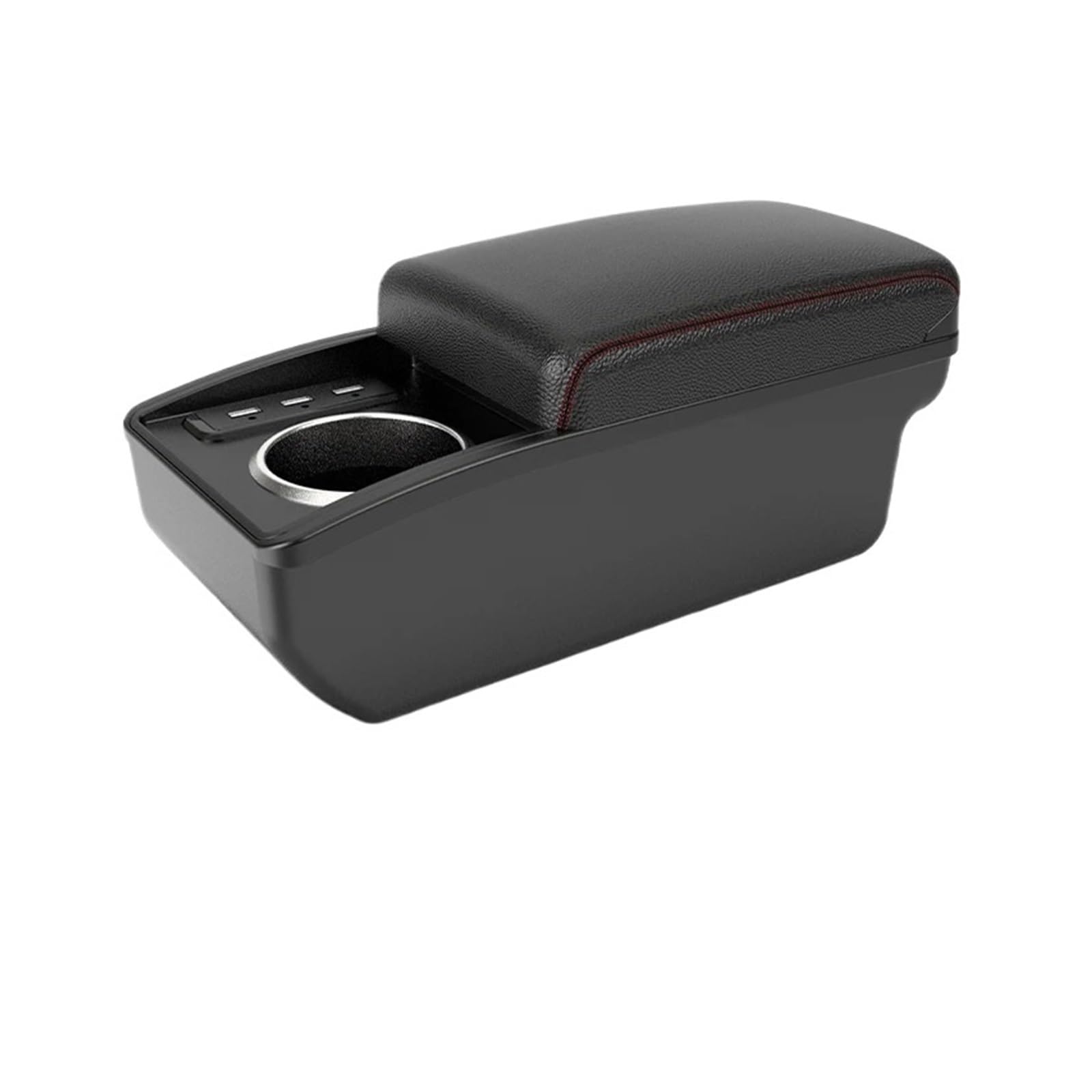 Umdjju B1 Red Line 6 Usb For Peugeot 207 Armrest Box Car Central Storage Interior Dedicated Retrofit Accessories Car Centre Console Armrest Box(B1 Red Line 6 Usb)