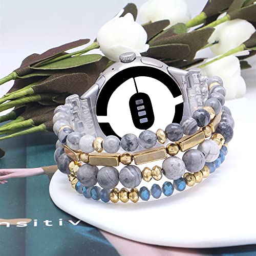 CL-Accessories-Compatible-with-Google-Pixel-WatchPixel-Watch-2-Band-for-Women-Men-Beaded-Gemstone-Adjustable-Handmade-Bracelet