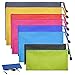Produktbild XTUDOU 8 Stück Dokumententasche A4 B5 A5 A6 Reißverschlussbeutel, Zipper Tasche, Wasserdicht Reißverschlusstasche für Datei Kosmetika Reisezubehör und Quittungsspeicher