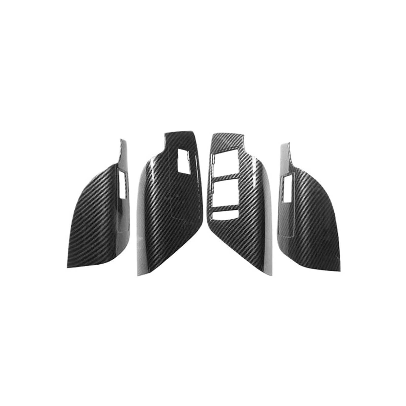 Car Interior Sticker for Buick for Regal 2009-2016 Car Accessories Door Window Switch Lifter Control Panel Frame Cover LHD(Carbon Fiber Texture)