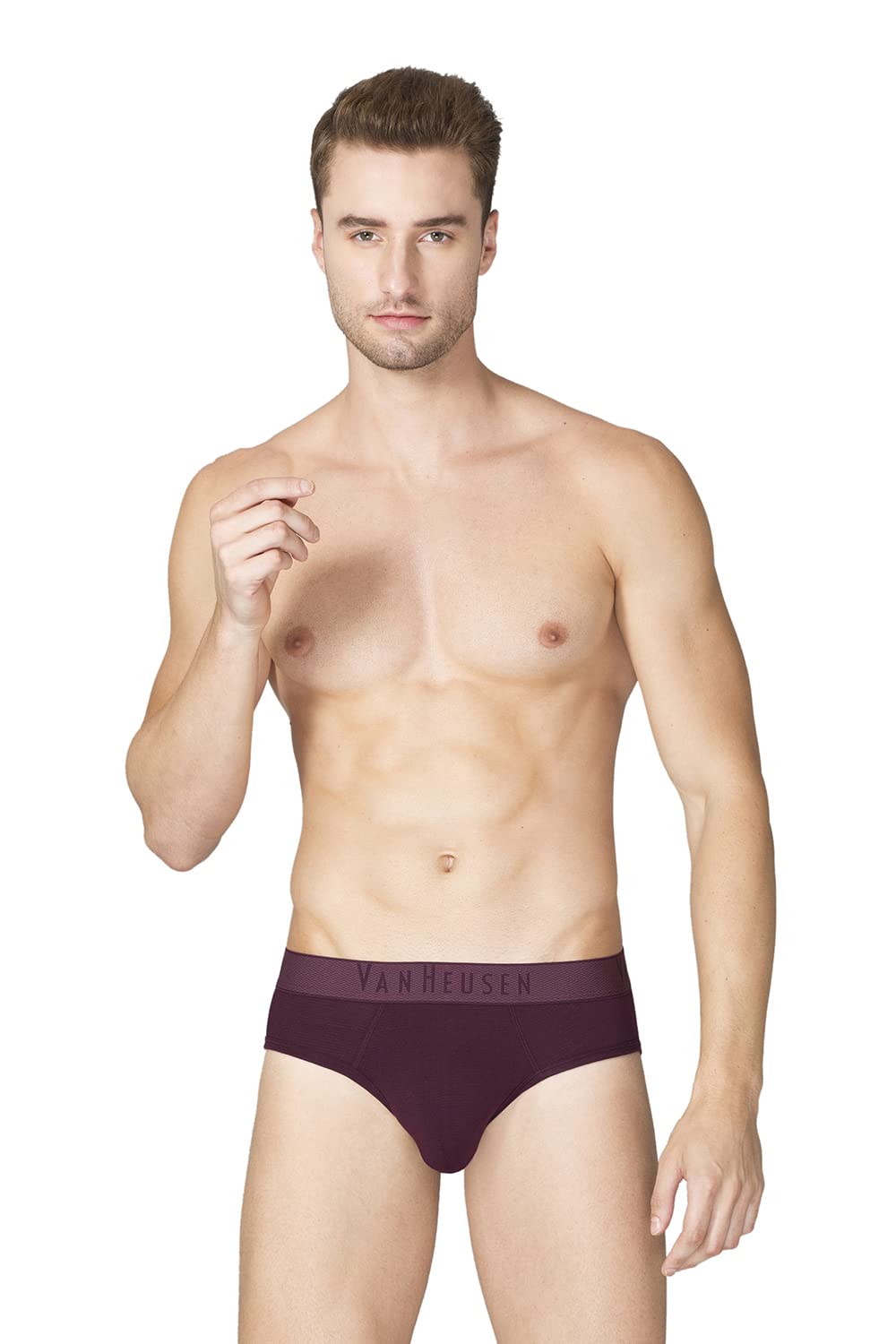 Van HeusenMen Breathable AIR Series Brief - Cotton Elastane - Colour Fresh, Mesh Stretch, Ultra Soft