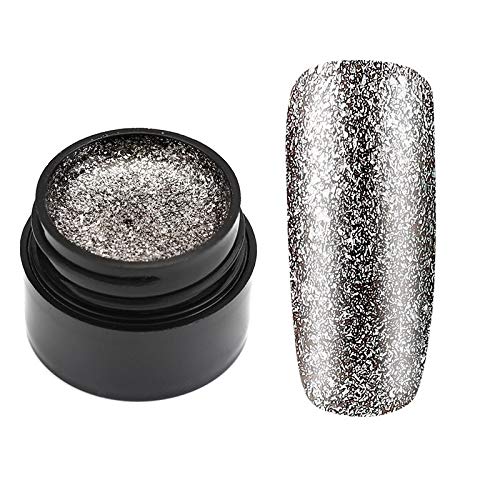 ROSALIND 5ml Glitter Gel Nail Polish UV LED Gel Nail Gel from BELLE GAGA™ Varnish Lacquer Nail Art Hybrid Easy To Use Soak Off Gel Need UV Light to Cure (A385)