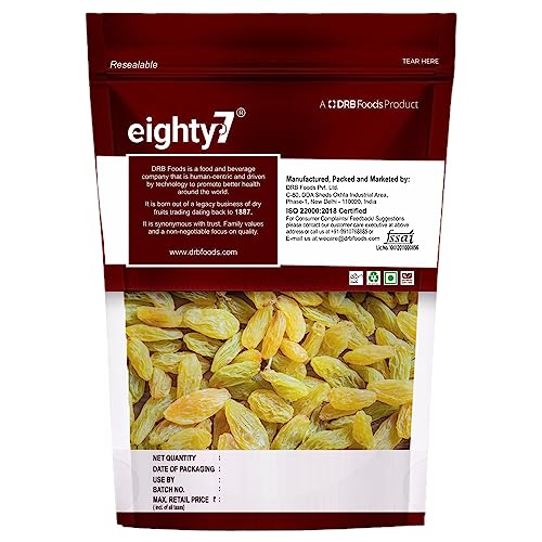 Image of Eighty7 Indian Green Raisins Kishmish, 1Kg
