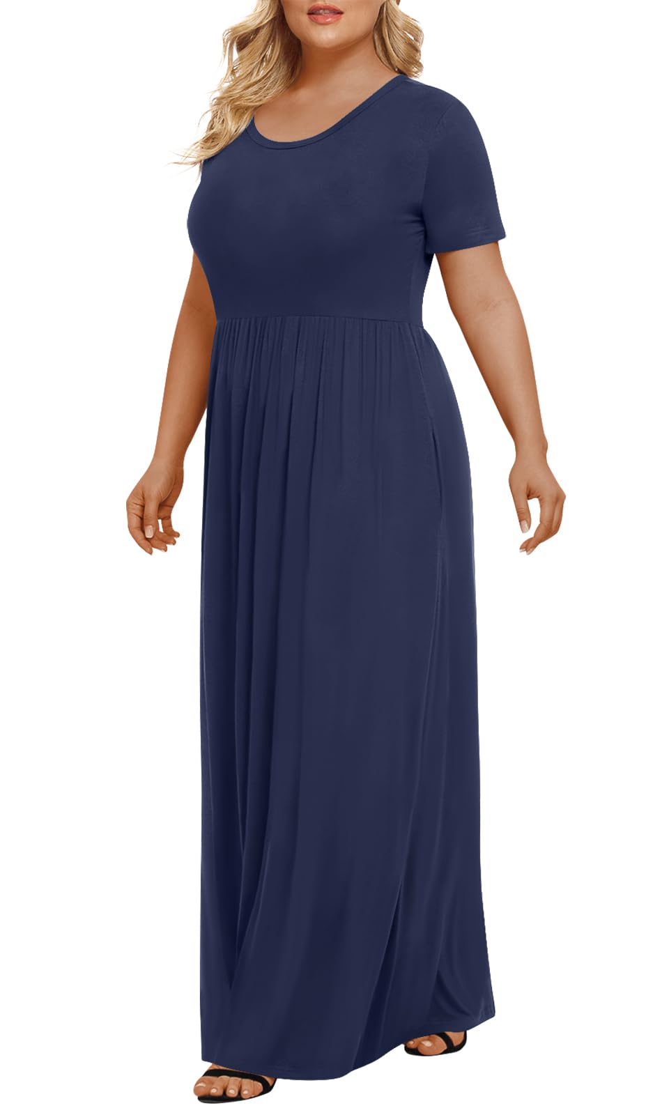 apricot long dresses Apricot Bohemian floral mid-length flowy dress S main image 0