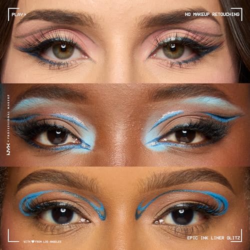Image of NYX PROFESSIONAL MAKEUP Epic Ink Liner, Waterproof Matte Liquid Eyeliner with Vegan Formula - Mid Night Rise (Deep Navy)