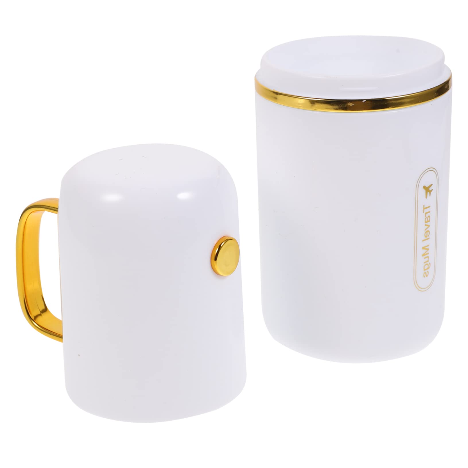 Gogogmee 1Set Portable Travel Toothbrush Cup Cups with Travel Toothbrush Case for Business Trips Camping Outdoor Activities and Daily Use Present for Family