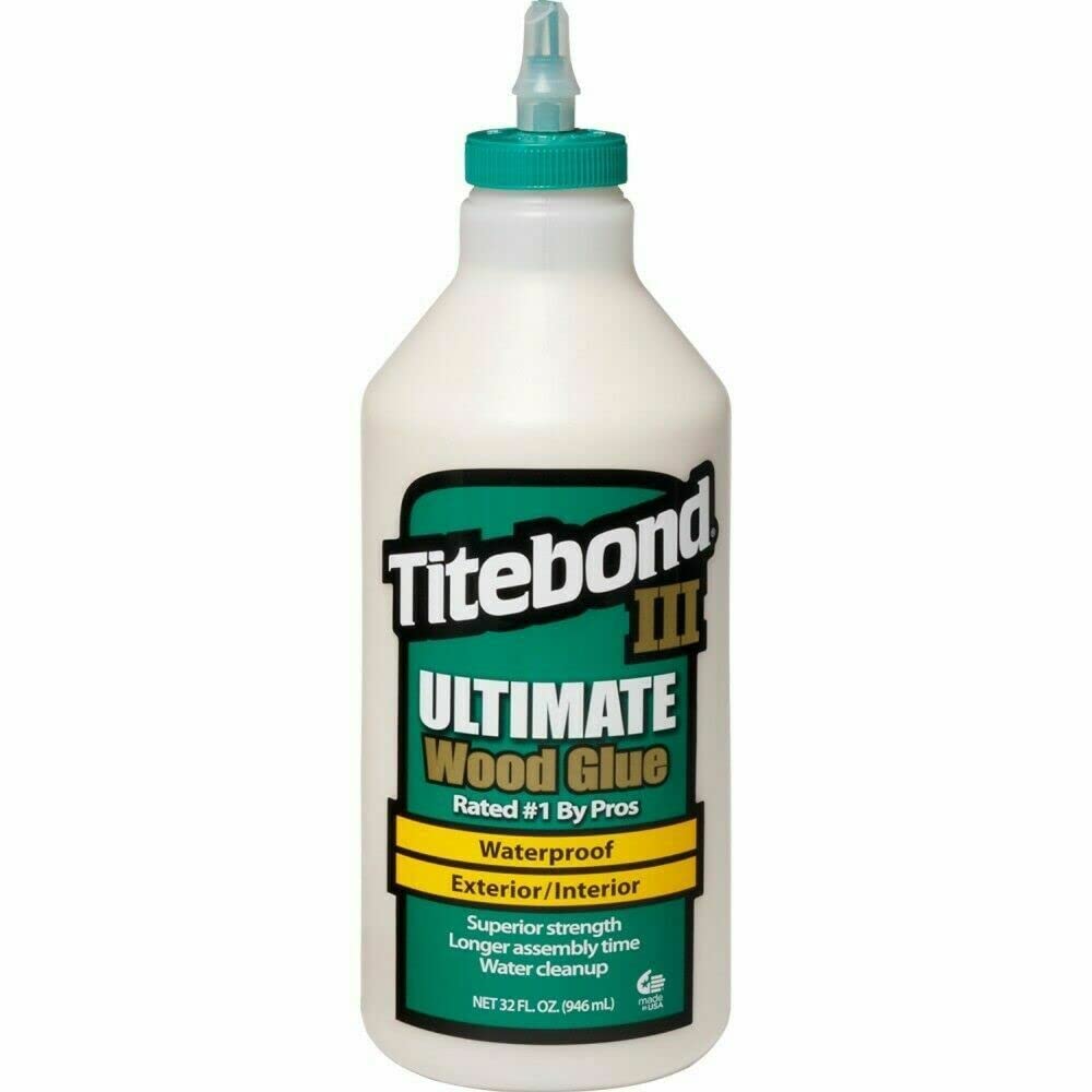 Titebond III Ultimate Holzleim 2 x 946 ml Wasserfester D4 Holzkleber für höchste Belastungen im Innen und Außenbereich Profi Set mit extrem starker Klebekraft und langer offener Zeit