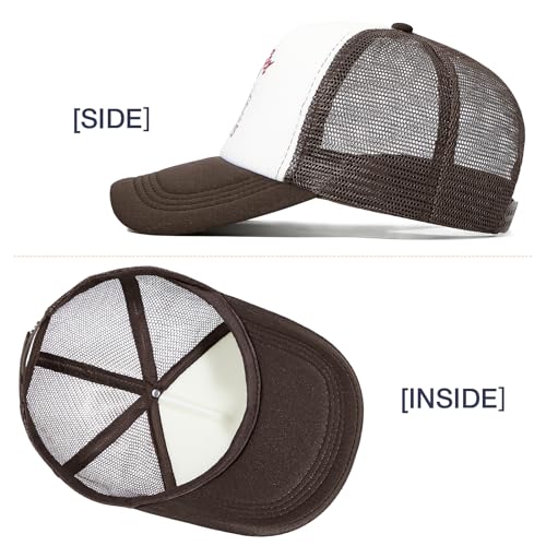 Image of Vintage Trucker Hats Men Women Funny Cute Cowboys Trucker Hats Country Caps Adjustable Snapback Retro Trendy