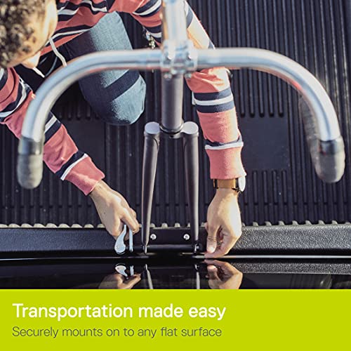 Bike Hitch Pro with Lock by Delta Cycle - Lockable Hitch Securely Holds All 9 x 100mm Bicycle Fork Dropouts & Fits Any Flat Surface - Heavy Mountain, Road Bicycles & eBikes Aluminum - image 2