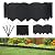 20Pcs Garden Edging Border No Dig Landscape Edging Lawn Garden Fence Edgings 20Ft Garden Edging Plastic Landscape Edging with 20Pcs Stakes for The Yard,Lawn Edging,Lawn Garden Flower Beds?Black