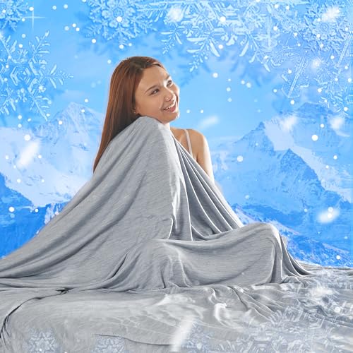 MH MYLUNE HOME Kühldecke Ultra Leichte Sommerdecke, Arc-Chill Q-Max0.458, 2in1 Kühlende Bettdecke 150x200 Sommerbettdecke Kuscheldecke Wohndecke...