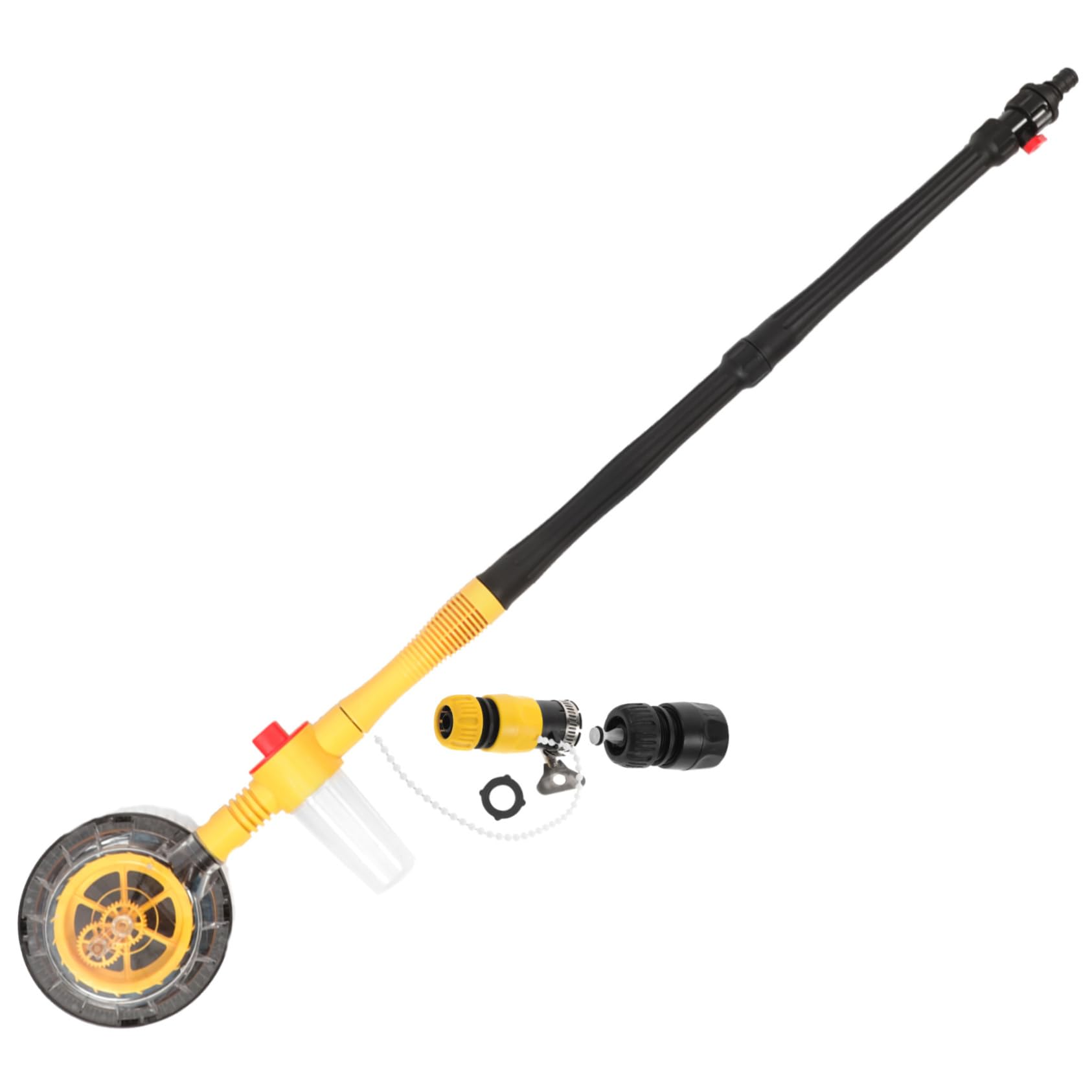 Anneome Automatische Rotierende Autowaschbürste 120cm, Ausziehbar, Gelb