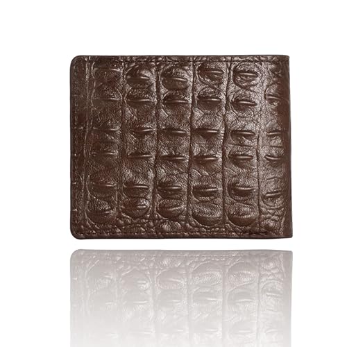 Men's ultra-thin wallet, men's lightweight wallet, compact folding, coffee color, 4.52 x 3.74 x 0.4 inches2