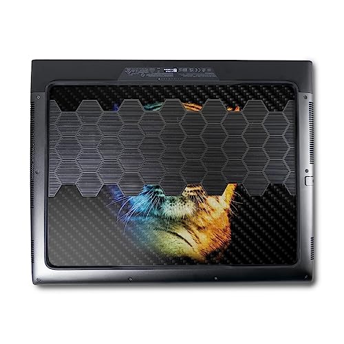 Image of MightySkins Carbon Fiber Skin Compatible with Alienware M18 R1 (2023) Full Wrap Kit - Tri-Color Tiger | Protective, Durable Textured Carbon Fiber Finish | Easy to Apply | Made in The USA