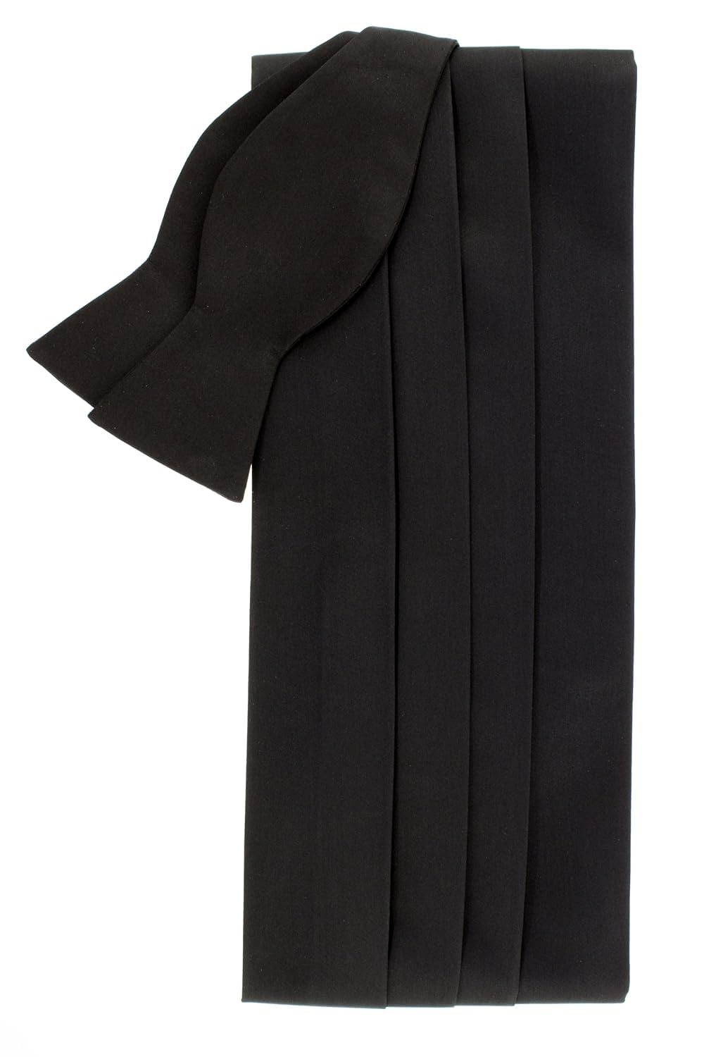 Premium Men’s Tuxedo Cummerbund | Micro Fiber | Superior Finishing | Adjustable Size | Black Colour | Tuxedo Acessories | Combination