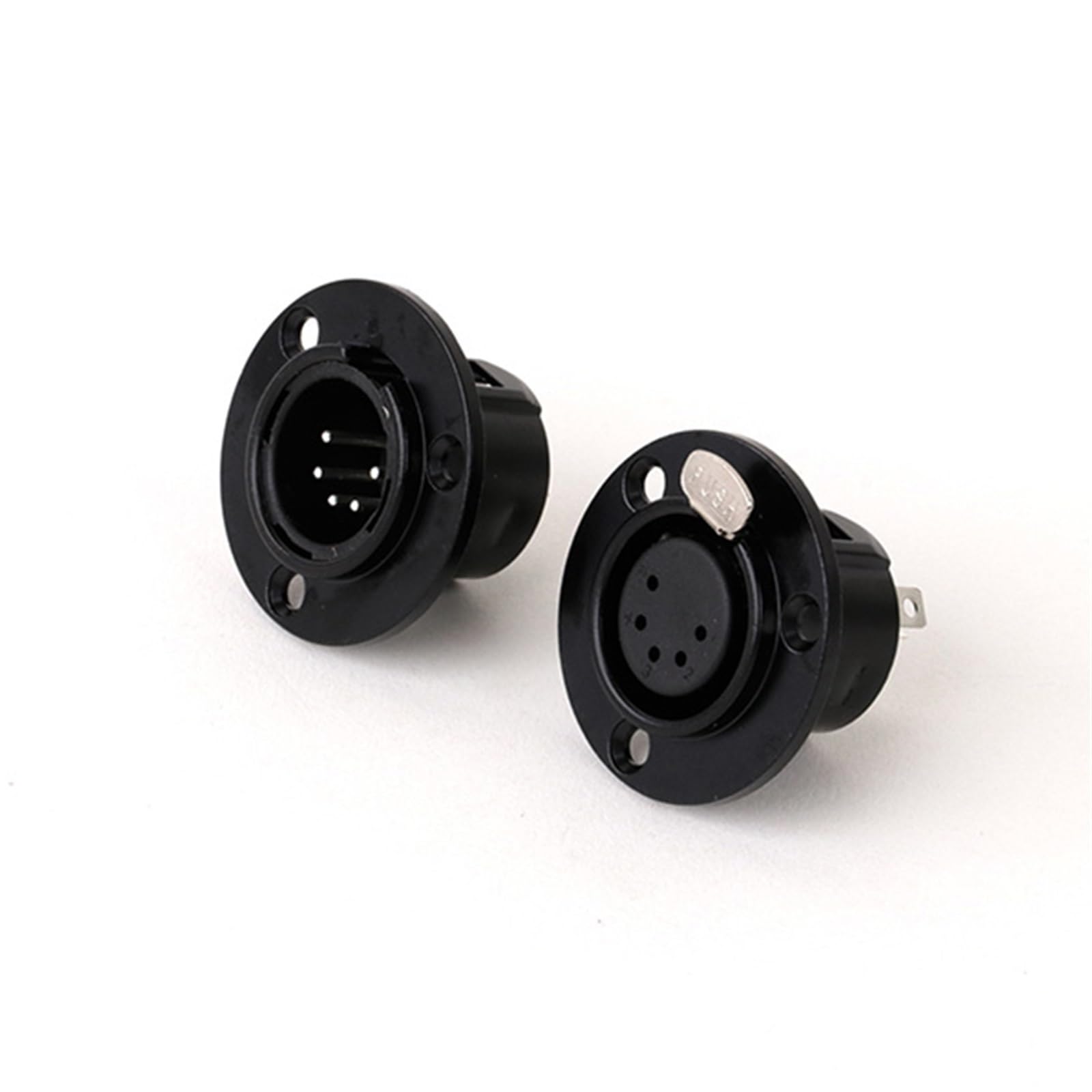10 Uds redondo 3/4/5 pines XLR macho/hembra montaje en Panel chasis del zócalo Audio Jack micrófono Cable Terminal conectores de Cable (Size : 5xC1054-5xC1055)