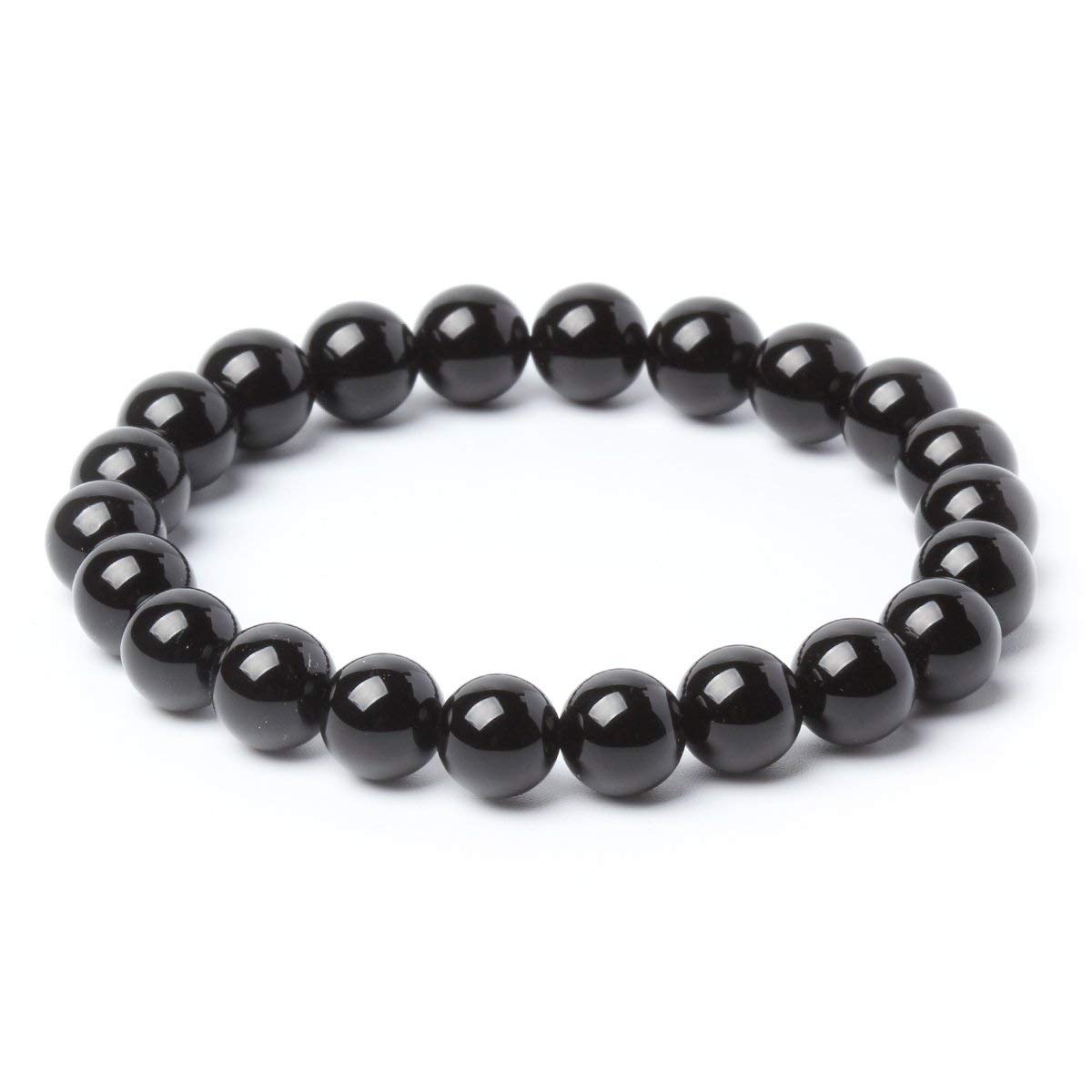 Petrichor Original Black Agate/Hakik Bracelet for Men & Women (Colour: Black, with Elastic) (B08DXPCTDY) Amazon Price History, Amazon Price Tracker