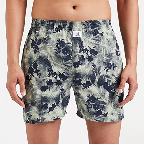 Image of Longies Men's Cotton Printed Regular Boxer Shorts