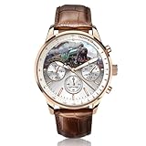 The Bradford Exchange Flying Scotsman 100 Anniversary Gold Chronograph Watch