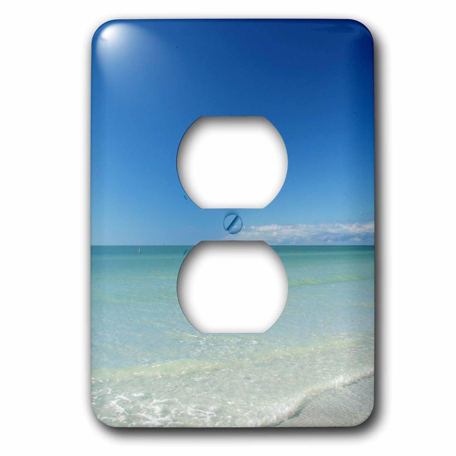 Cache-prise decoratif vert mer 3dRose lsp_44772_6 pour ambiance bord de plage
