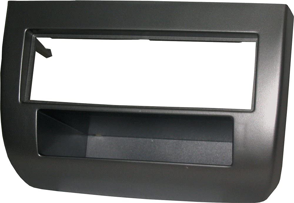 Mascherina montaggio radio 1 DIN LANCIA Y 2004-2007 con chiavette smontaggio radio e spinotto antenna, colore ANTRACITE