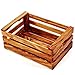 das Olivenholzbrett Kosz na pieczywo, koszyk na owoce, chlebak, owoce, skrzynka na warzywa, skrzynka dekoracyjna, skrzynka na owoce 25 cm x 17 cm x 10 cm