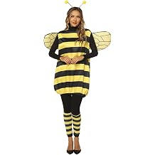 Halloween Bumble Bee Costume for Women Ladybug Cosplay Dress with Wings