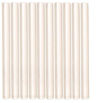White Sealing Wax Sticks, ONWINPOR 10pcs White Glue Gun Wax Seal Sticks for Wax Seal Stamp, Letter Sealing Wedding Invitations, Cards Envelopes (Pearl White)