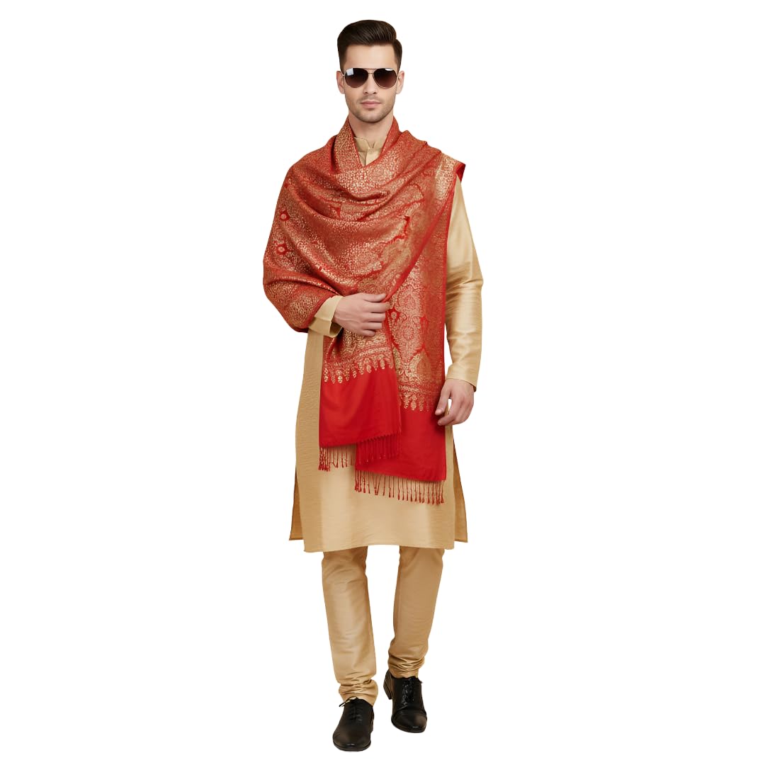 Men Premium Embroidered Wool Blend Men Stoles-image-23