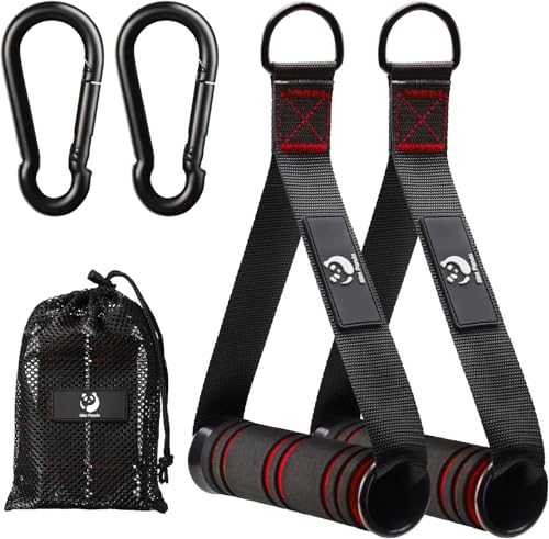 Slim Panda Asas de ejercicio, mango de banda de resistencia, accesorios de mango resistentes para máquina de cable, gimnasio en casa extraíble para fitness, entrenamiento, ejercicio cruzado de tríceps
