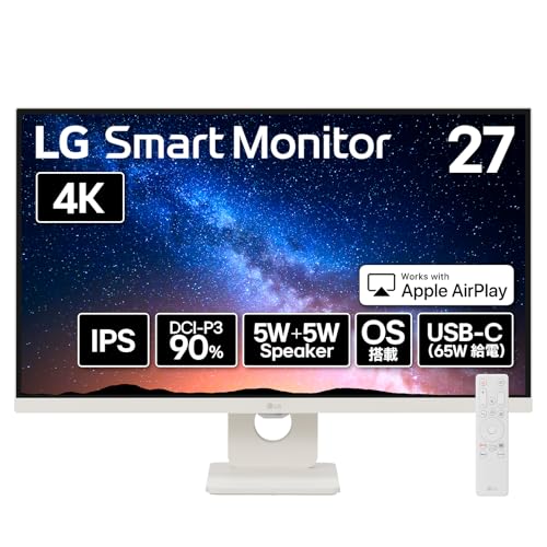 LG Monitor モニター ディスプレイ 27U731SA-W 27インチ/4K(3840×2160)/IPS/DCI-P3...