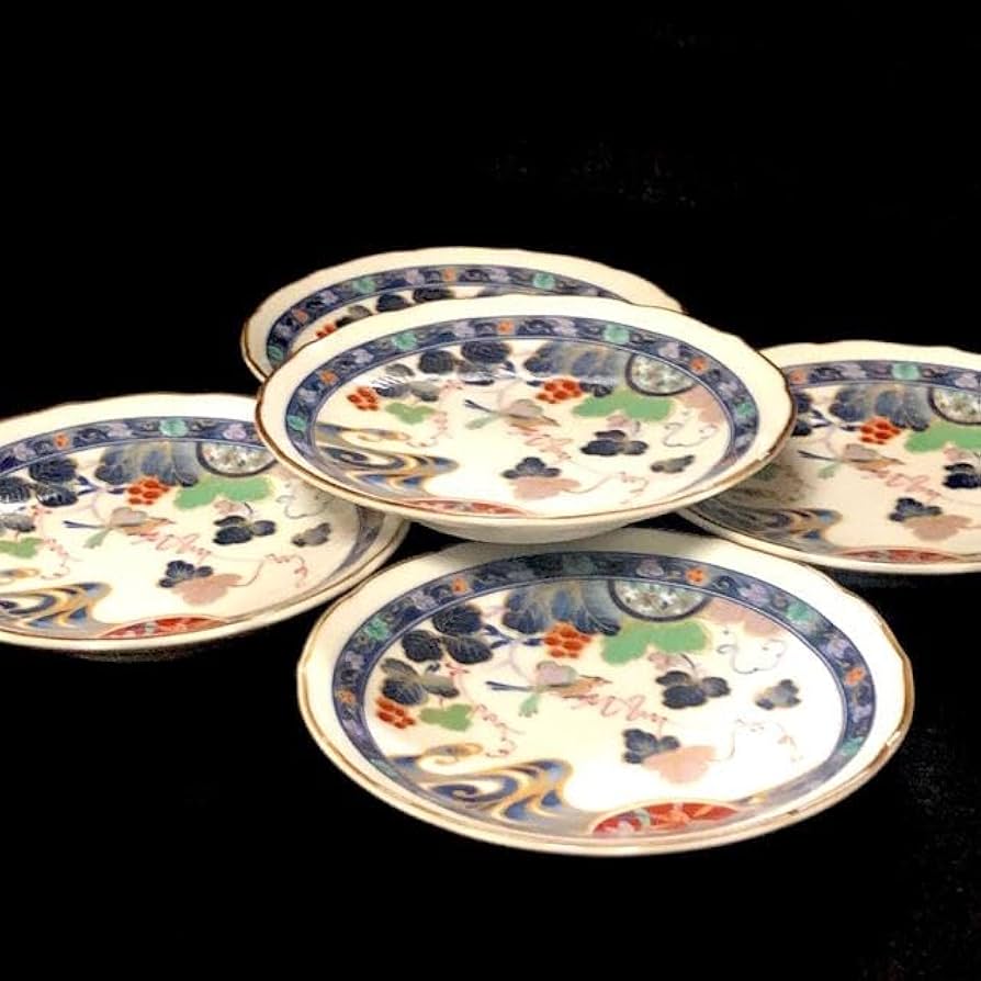 Amazon.co.jp: ＊九谷焼 内喜陶苑 食器セット 大皿1枚 銘々皿5